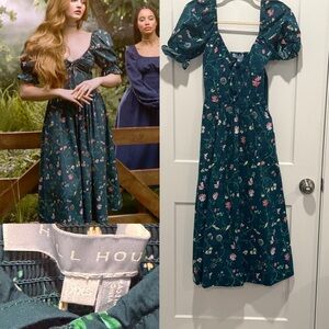 Hill House euc xxs Ophelia Floral Midi Dress